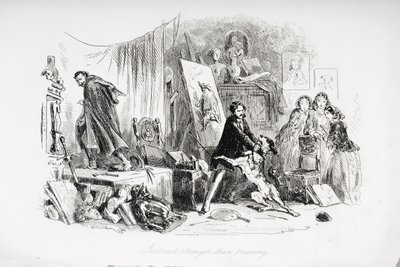 Az ösztön erősebb, mint az edzés, illusztráció Charles Dickens (1812-70) „Little Dorrit” című művéből, amely először 1857-ben jelent meg alkotó: Hablot Knight Browne